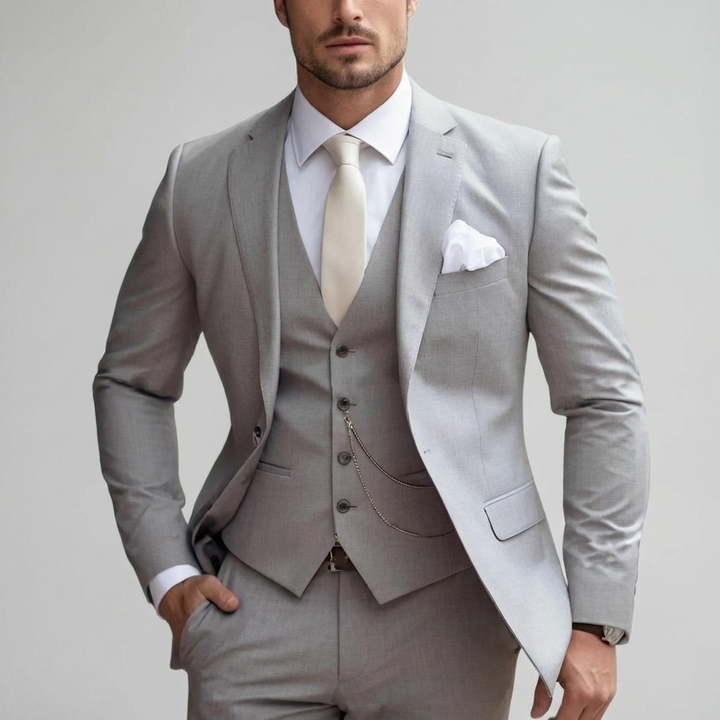Men's Slim-Fit Three-Piece Suit | Elegant Occasion Set