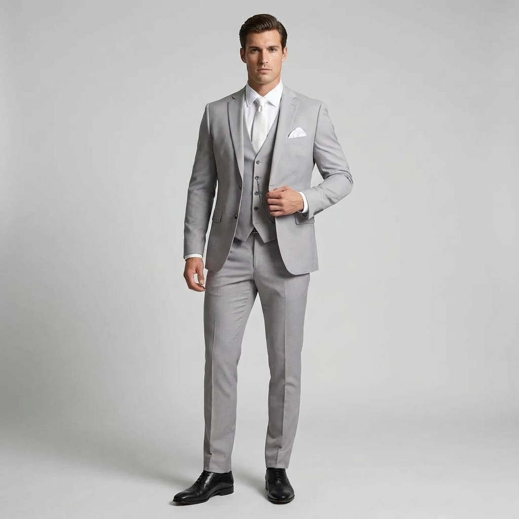 Men's Slim-Fit Three-Piece Suit | Elegant Occasion Set