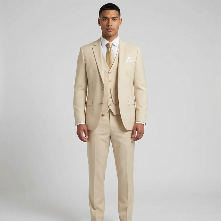 Men's Slim-Fit Three-Piece Suit | Elegant Occasion Set