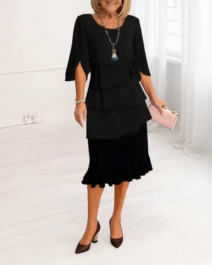 Patricia | Elegant Comfort Ruched Dress