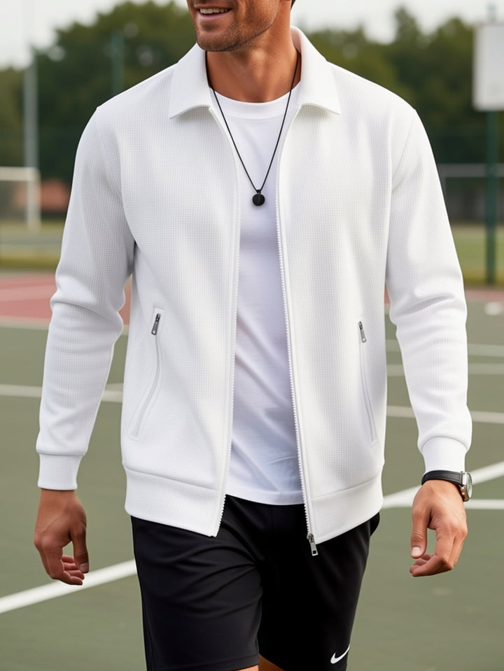 Ryan | Lightweight Textured Zip Jacket