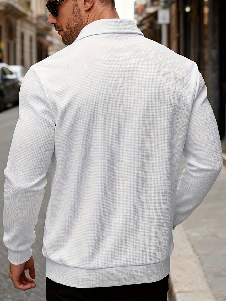 Ryan | Lightweight Textured Zip Jacket