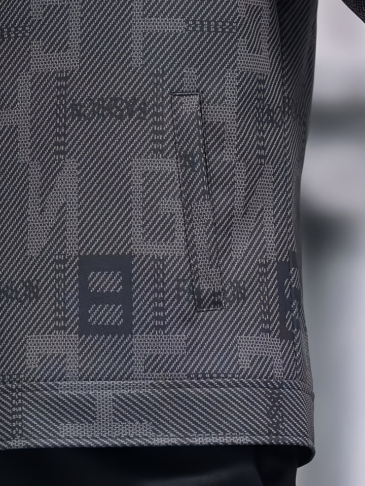 Declan | Textured Trucker Jacket
