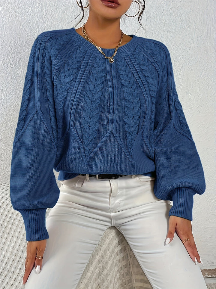 Angela | Relaxed Fit Cable Knit Jumper