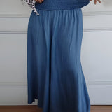 Women's Elastic Waist Comfort Skirt | Easy Movement, All-Day Style