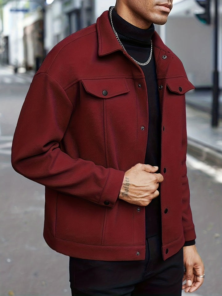Reuben | Snap-Button Overshirt Jacket