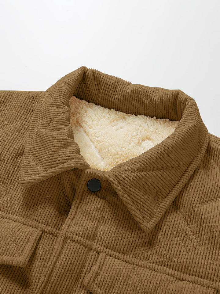 Ciaran | Press-Stud Utility Jacket for Winter