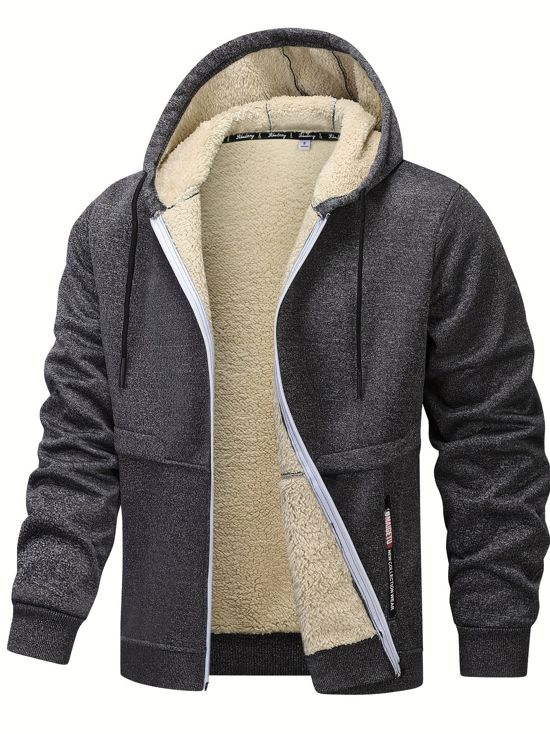 Ross | Hooded Fleece-Lined Zip-Up Jacket