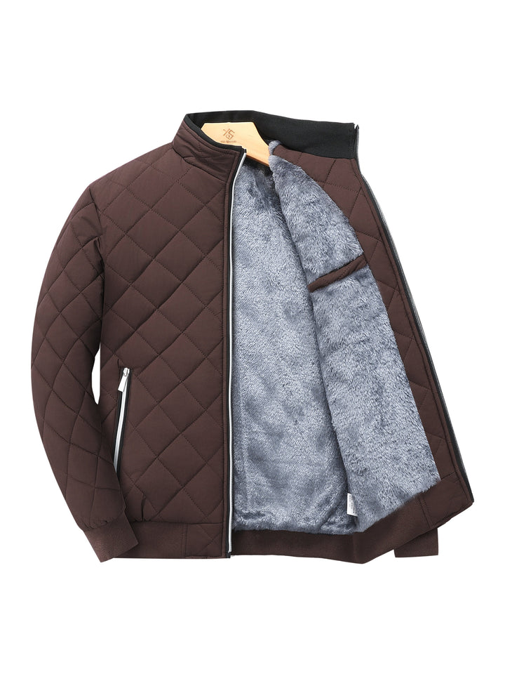Laurence | Fleece-Lined Quilted Bomber Jacket