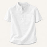 Men's Henley Shirt | Premium Cotton Linen Comfort