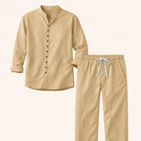 Men's Summer Sets | Retro Cotton & Linen Comfort