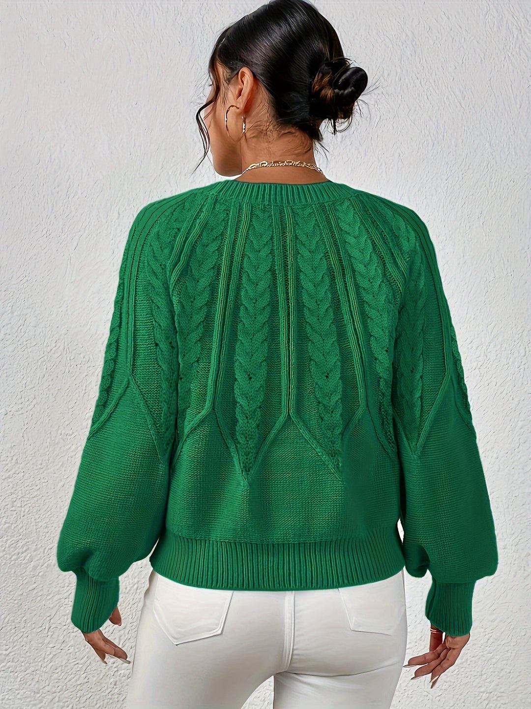 Angela | Relaxed Fit Cable Knit Jumper