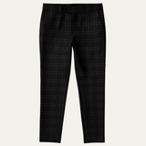 Men's Checked Slim Fit Pants | Smart Casual, All Season Comfort