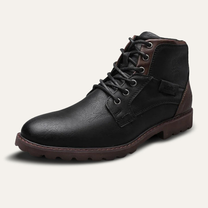 Oliver | Leather Lace-Up Combat Boots