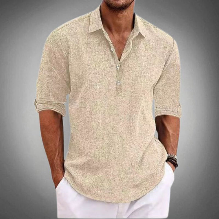 Men's Linen Polo | Fresh Elegant Summer Style