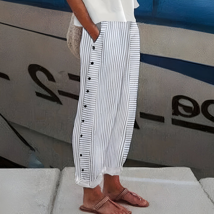 Edith | Straight-Leg Trousers with Side Pockets