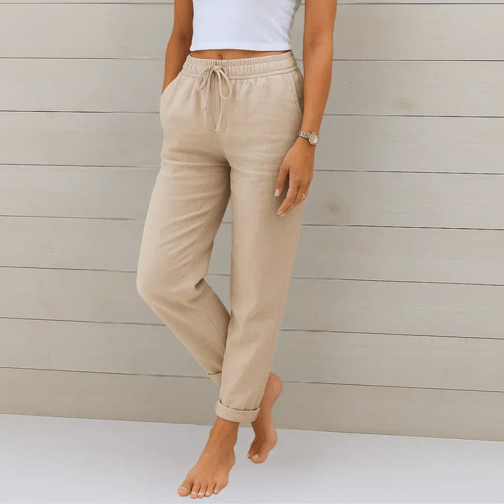 Rita | Stretch Linen Trousers