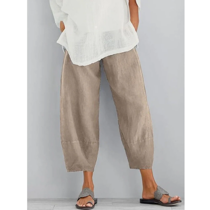 Vera | Relaxed Cotton-Linen Trousers