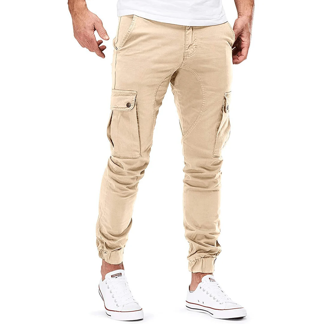 Barnaby | Slim Fit Stretch Cargo Trousers