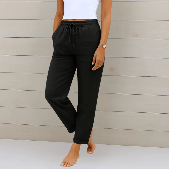 Rita | Stretch Linen Trousers