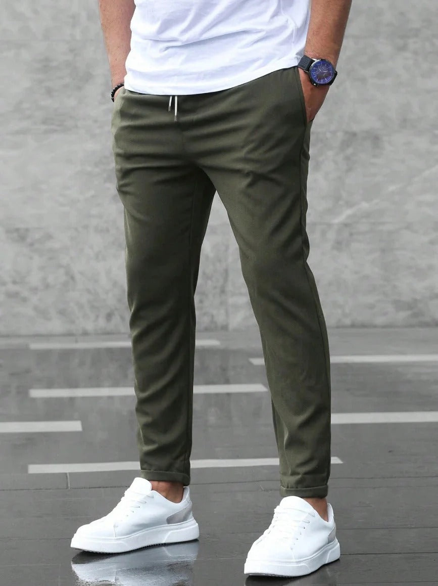 Idris | Pull-On Trousers with Elasticated Waist