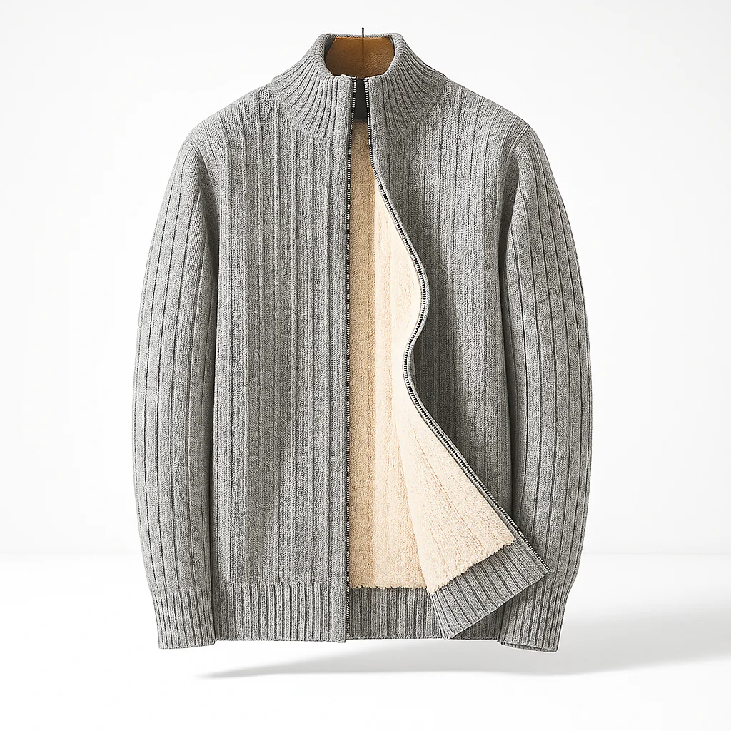 Michael | Zip-Up Knitted Cardigan