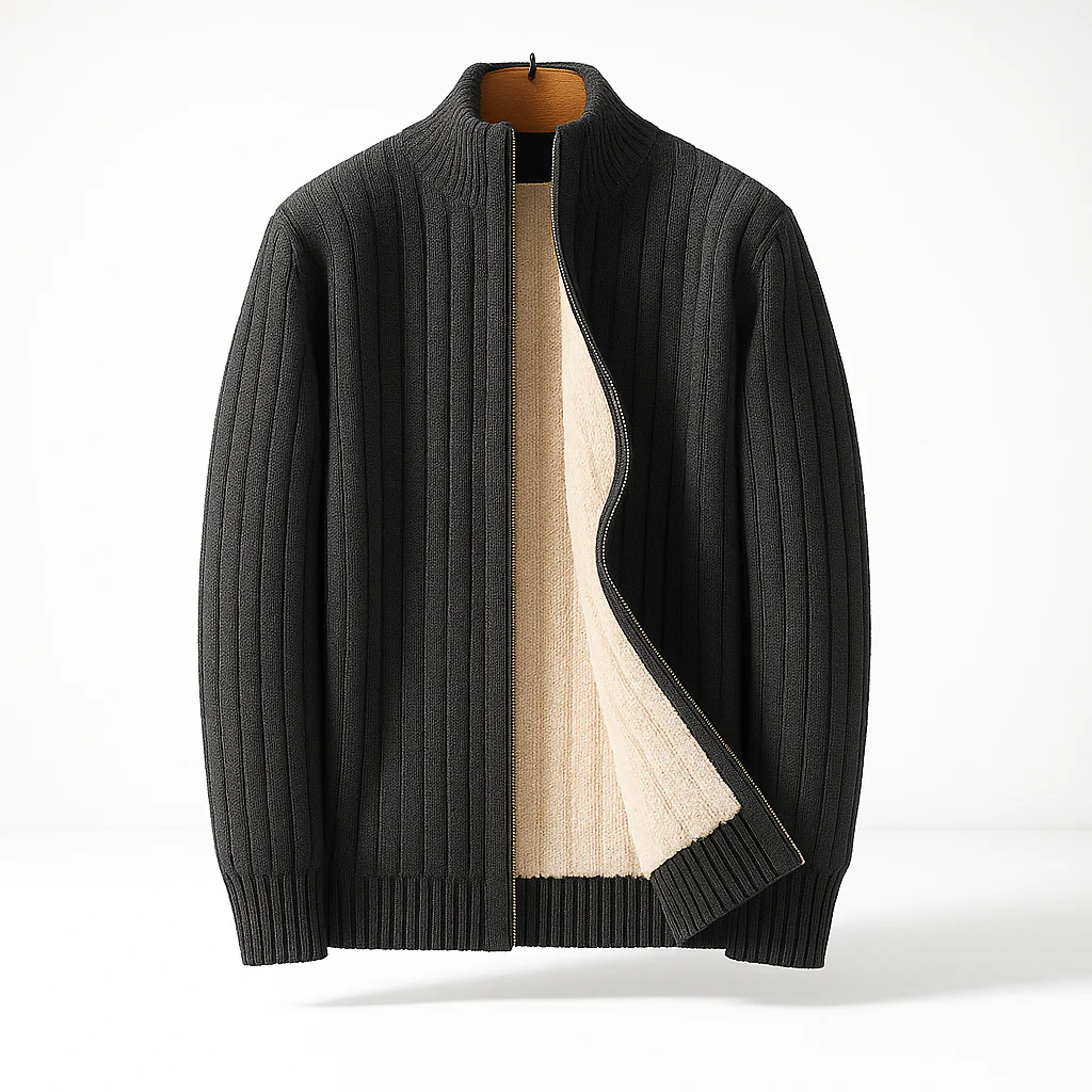Michael | Zip-Up Knitted Cardigan