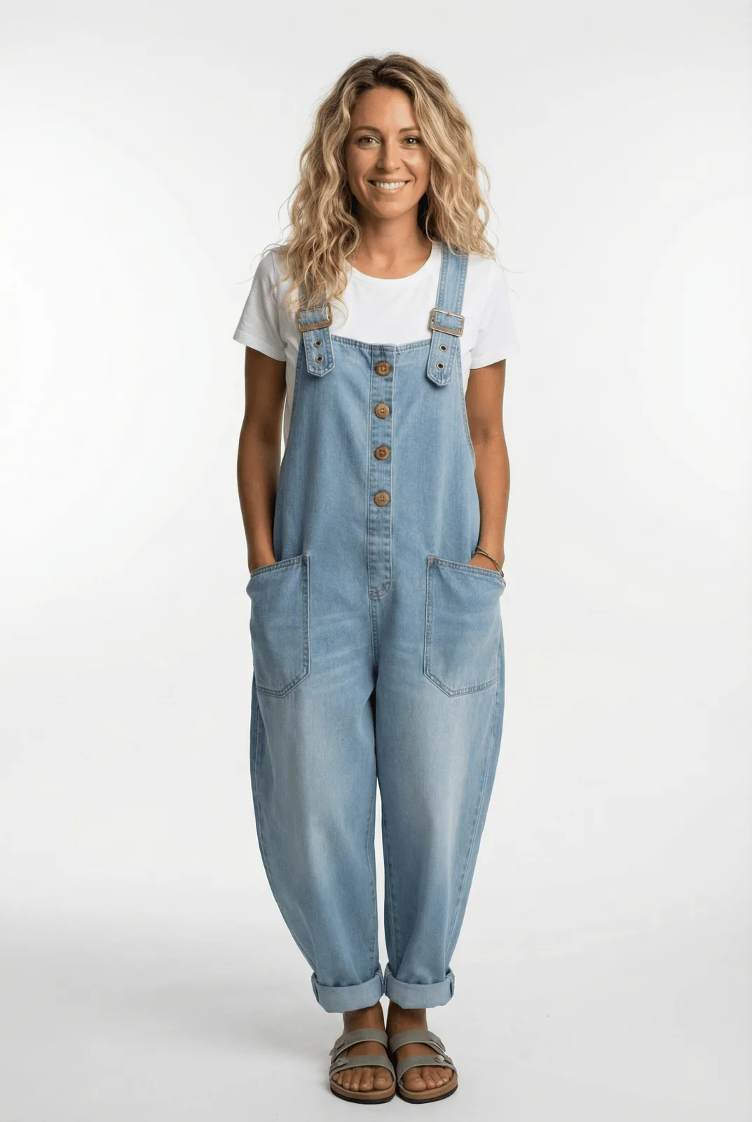 Karen | Relaxed Fit Denim Dungarees