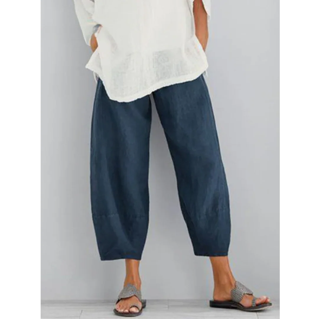 Vera | Relaxed Cotton-Linen Trousers