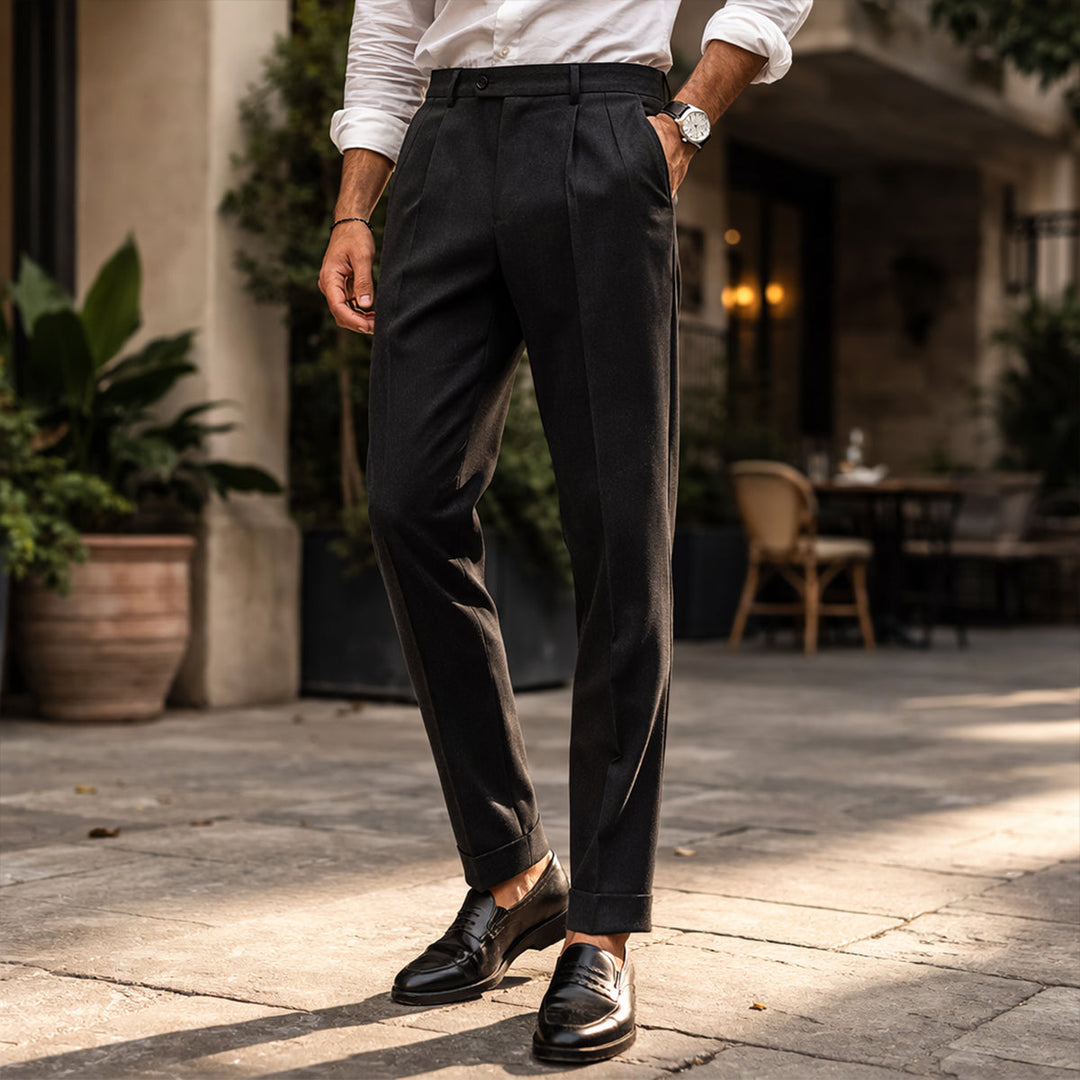 Ruaridh | Pleated Tailored Trousers