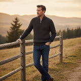 Men's Cashmere Half Zip Sweater | Premium Comfort, Sophisticated Style