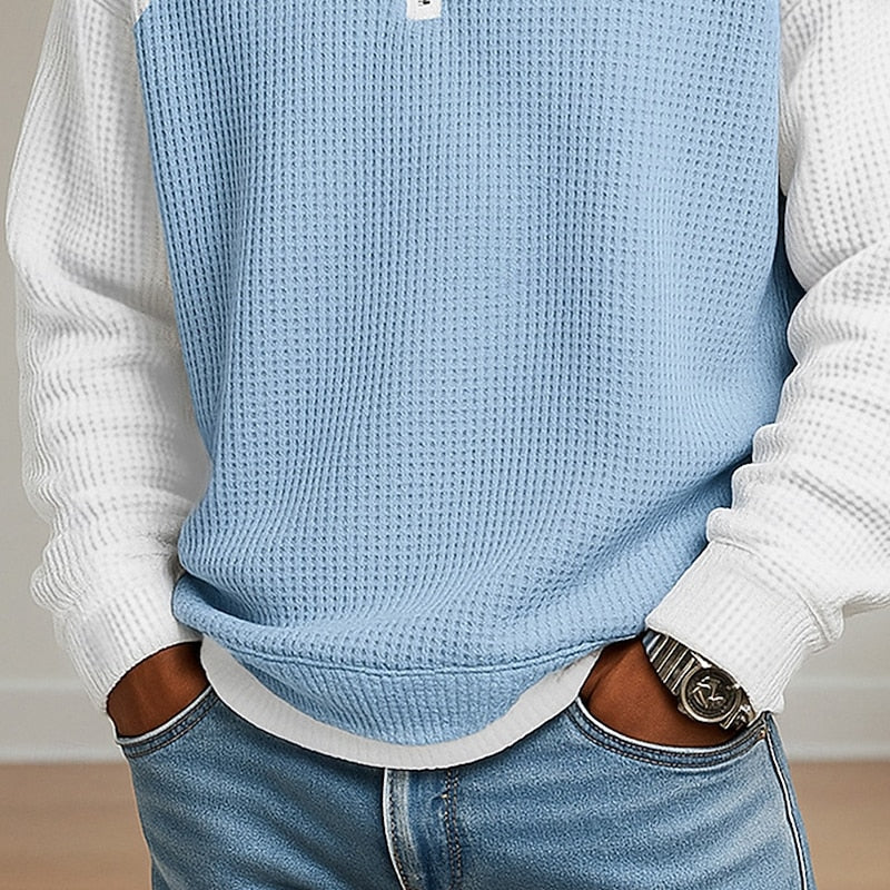 Barry | Textured Quarter-Zip Pullover