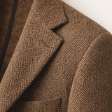Men's Herringbone Tweed Blazer | Timeless Sophistication, All-Season Comfort