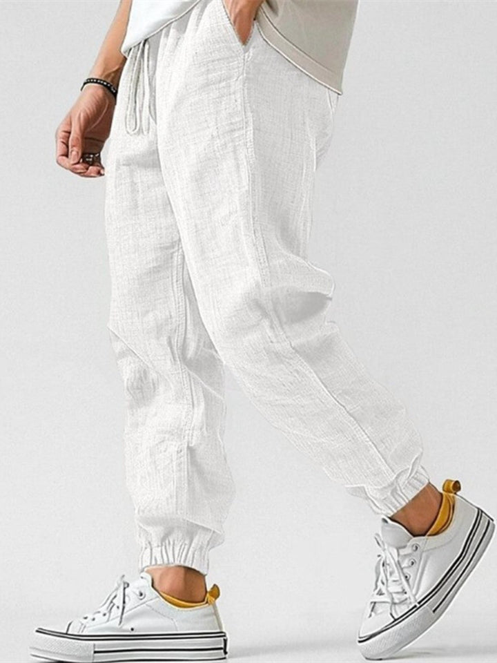 Men's Cotton-Linen Jogger Trousers