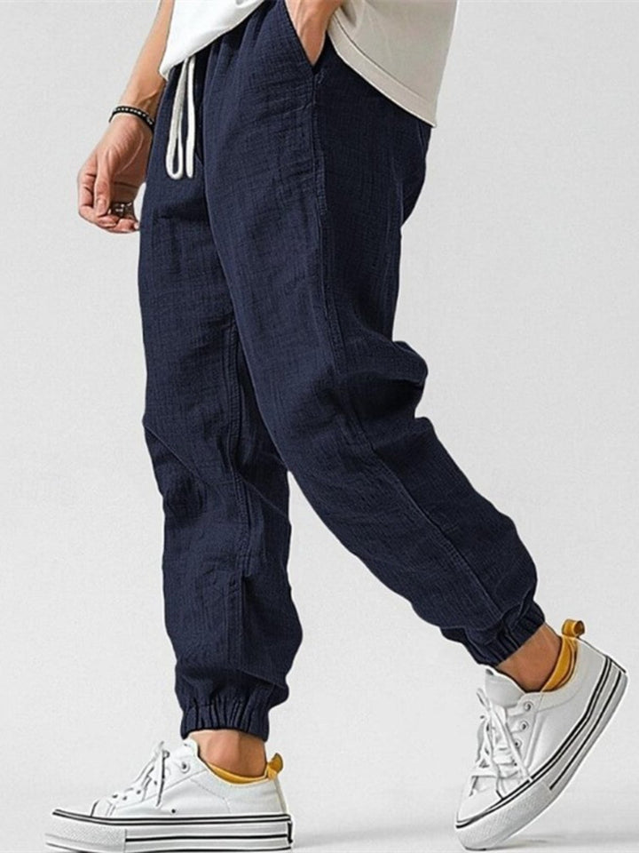 Men's Cotton-Linen Jogger Trousers