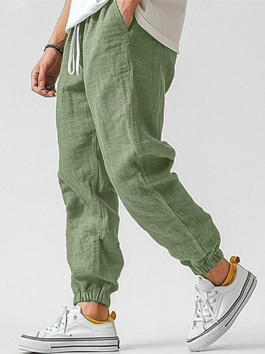 Men's Cotton-Linen Jogger Trousers
