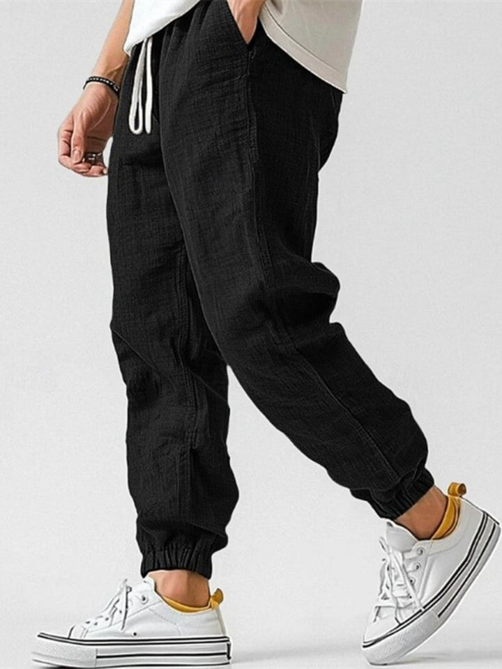 Men's Cotton-Linen Jogger Trousers