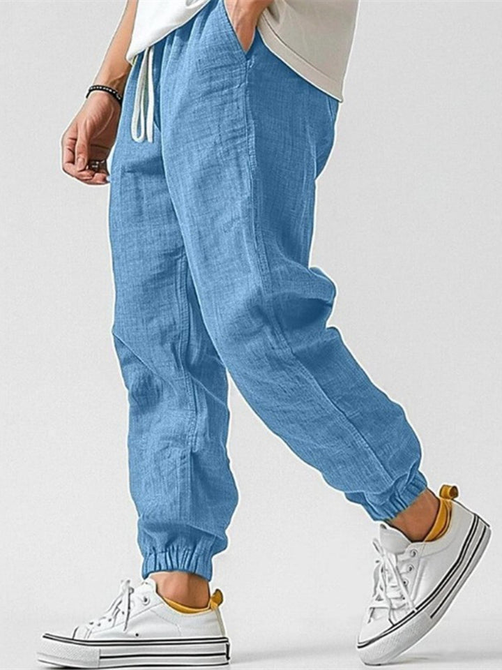 Men's Cotton-Linen Jogger Trousers