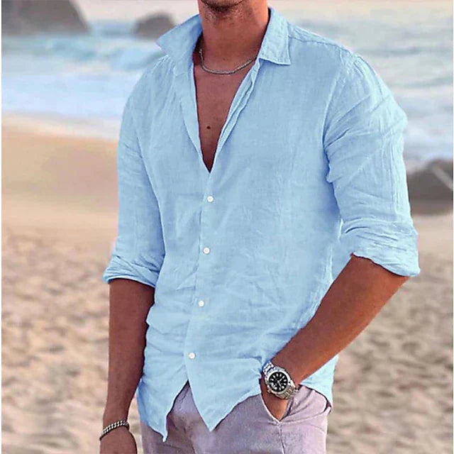 Men's Cotton-Linen Shirt