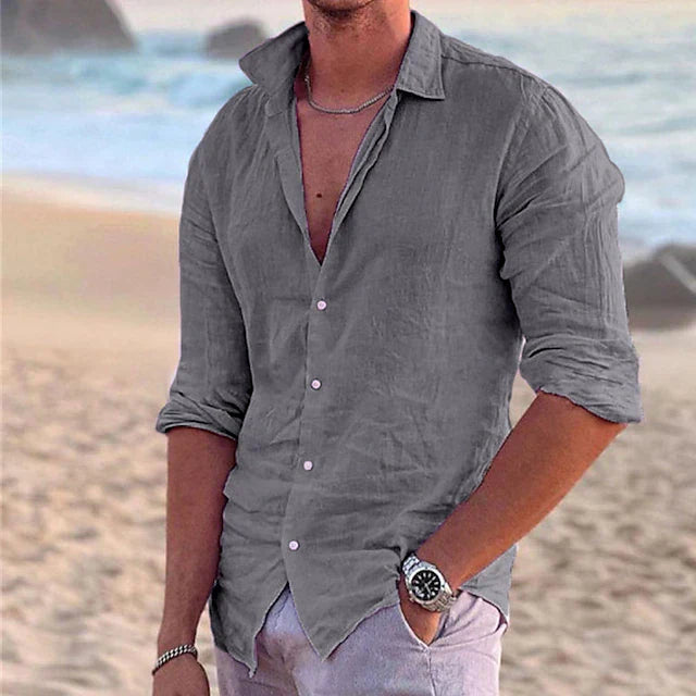 Men's Cotton-Linen Shirt