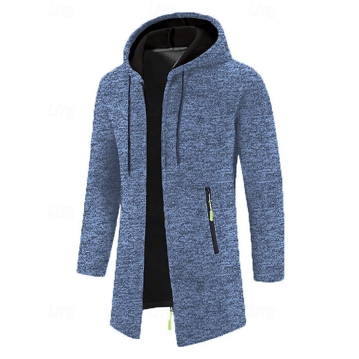 Simon | Minimalist Mid-Length Hooded Coat