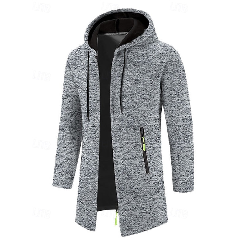 Simon | Minimalist Mid-Length Hooded Coat