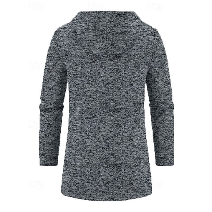 Simon | Minimalist Mid-Length Hooded Coat
