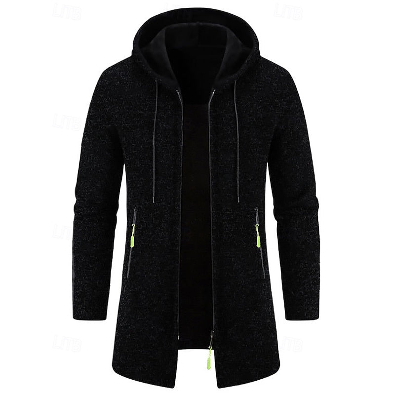 Simon | Minimalist Mid-Length Hooded Coat