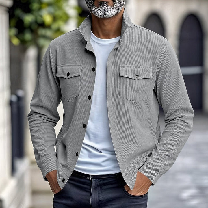 Alistair | Lightweight Lapel-Collar Button Jacket