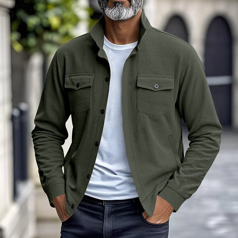 Alistair | Lightweight Lapel-Collar Button Jacket