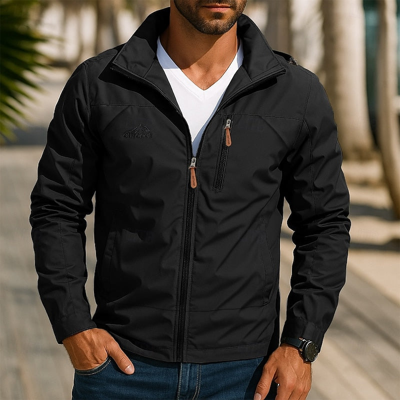 Martin | Wind-Resistant Stand-Collar Zip Jacket