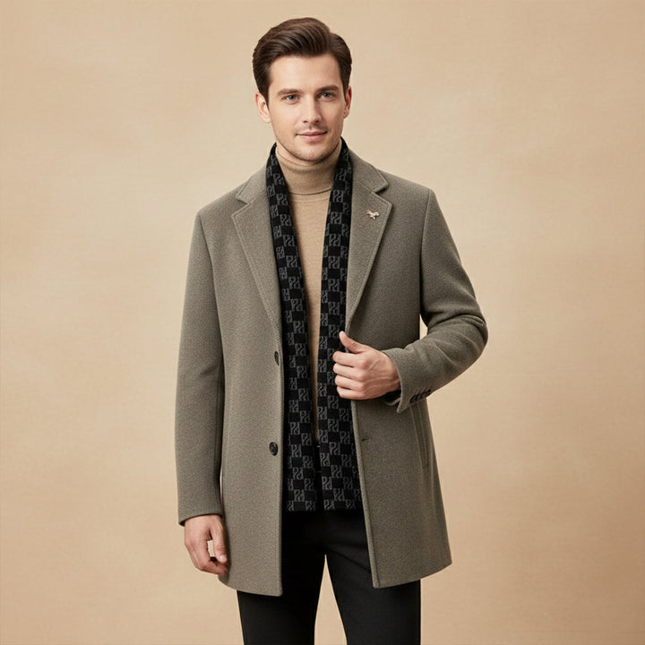 Kevin | Fur-Lined Winter Coat with Matching Scarf