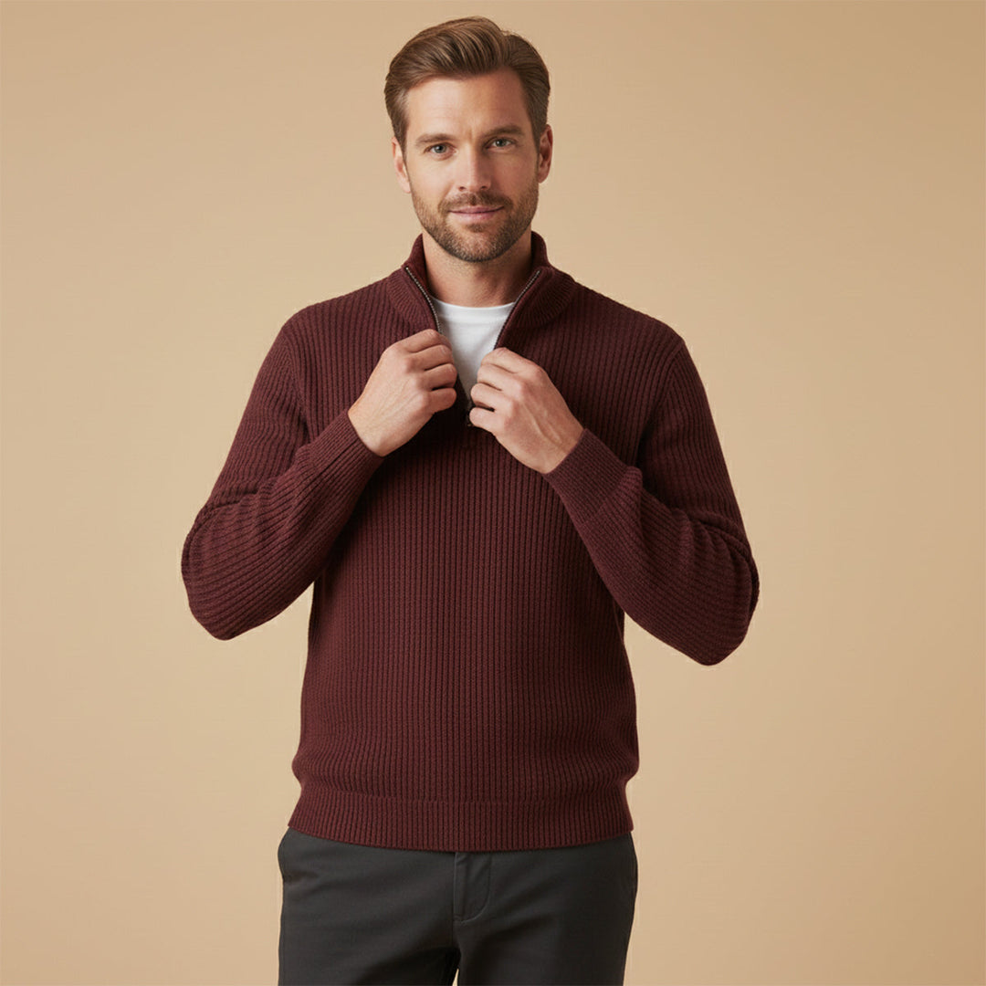 Kyle | Cashmere Half-Zip Jumper