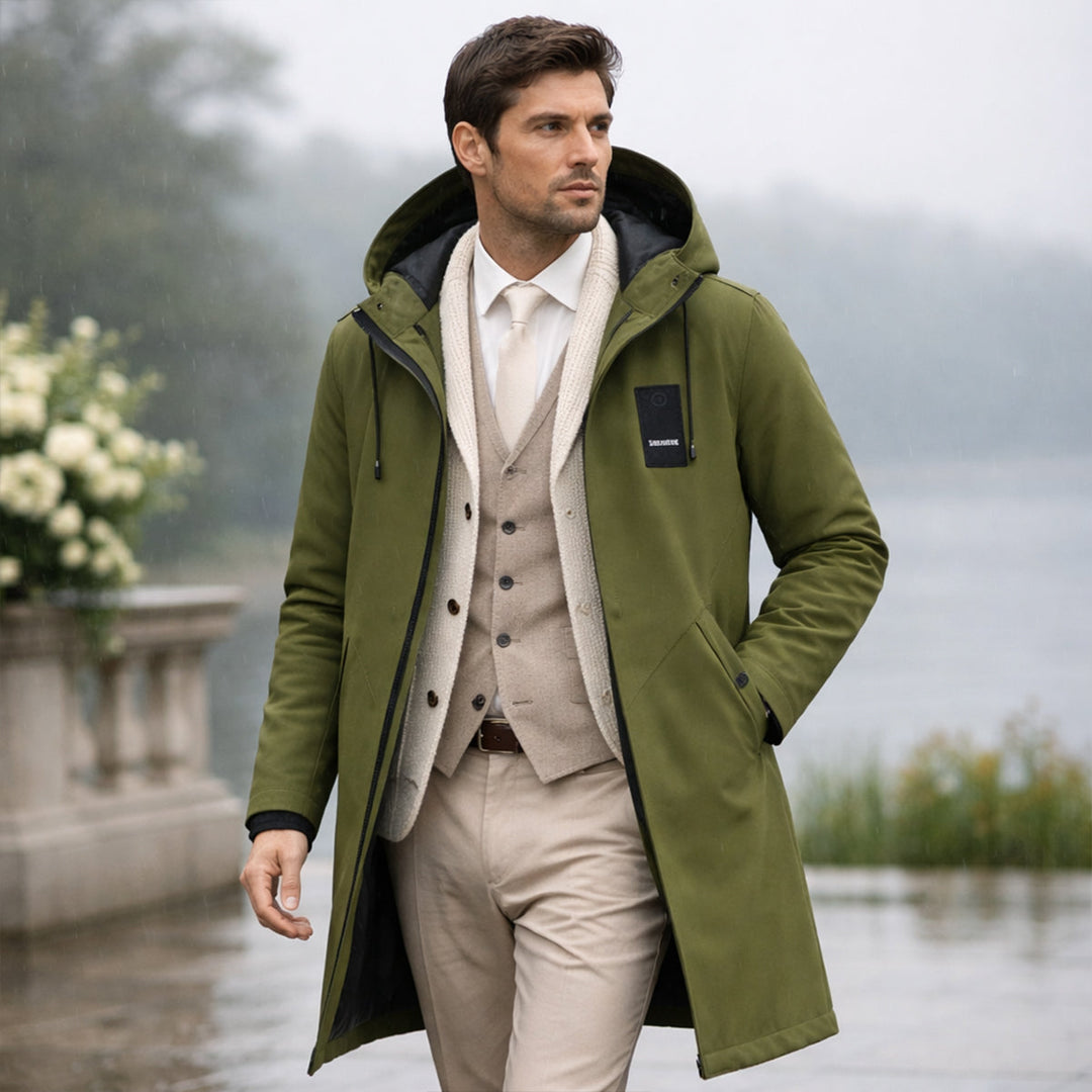 Douglas | Long Windproof Rain Jacket with Hood